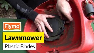 Changing a Lawnmower Plastic Blade  Easy Flymo Blade Replacement [upl. by Elise]