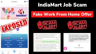 IndiaMart Job Scam  Fake IndiaMart Work From Home Job Offer [upl. by Tabbi]