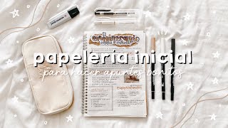 PAPELERÍA para COMENZAR a hacer APUNTES BONITOS 📓🌟 [upl. by Ahseral787]