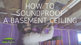 HOW TO SOUNDPROOF A BASEMENT CEILING [upl. by Barayon651]