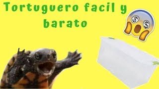 Tutorial como hacer un acuaterrario fácil y barato tortuguero [upl. by Ayenet623]