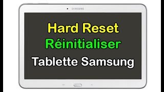 Comment réinitialiser une tablette Samsung Galaxy Tab [upl. by Atrebor]