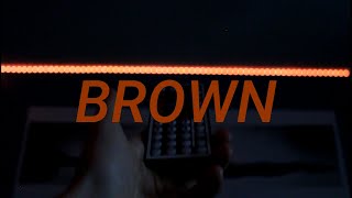 How to make BROWN on LED Light Strips Custom DIY Light Strip Colors 29 [upl. by Eilyab750]