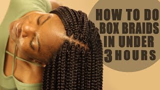 How to Crochet Box Braids On Yourself Tutorial LOOKS REAL FAST [upl. by Andros559]