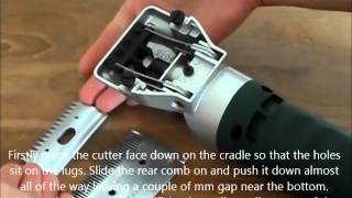 Changing the blades on the Masterclip Hunter Horse Clipper with Heiniger Style Blades [upl. by Anujra]