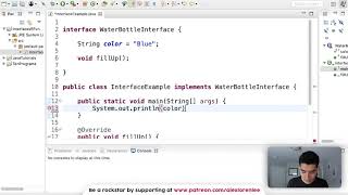 Java Interface Tutorial 78 [upl. by Weingartner]