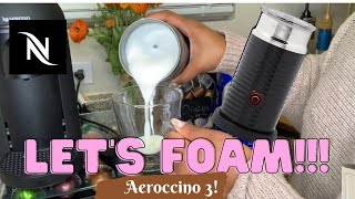 How To Foam Milk With Aeroccino 3 Make Coffee With Foam Tips amp Tricks  Easy Foamed Latte Recipe [upl. by Eicart591]