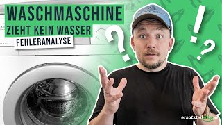 Waschmaschine zieht kein Wasser mehr  Fehleranalyse [upl. by Nnad]