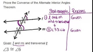 Alternate Interior Angles Examples Geometry Concepts [upl. by Matilde]