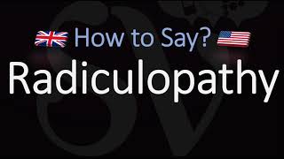 How to Pronounce Radiculopathy CORRECTLY Meaning amp Pronunciation [upl. by Petrick]