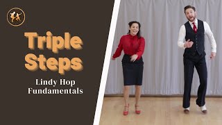 Lindy Hop Fundaments  Michael amp Evita teachTriple Steps [upl. by Wolenik]