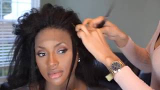 HOW TO GLUELESS LACE FRONTAL SEW IN TUTORIAL DETAILED [upl. by Nerty]