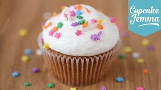 The Perfect Vanilla Cupcake Recipe  Cupcake Jemma [upl. by Pattison]