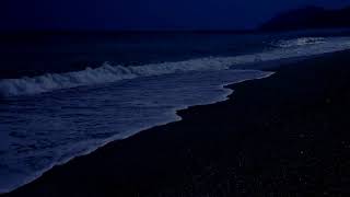 Olas del mar en la noche para dormir  relajacion natural 1080PHD [upl. by Miguel]