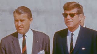 John F Kennedy Tours NASAs Launch Operations Center with Wernher von Braun [upl. by Atika]