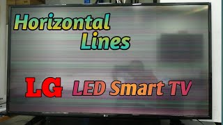 How to Fix Horizontal Lines on the Screen LG LED Smart TV Tagalog [upl. by Hpesoy908]