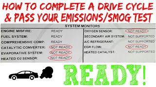 How To Complete A Drive Cycle amp Pass Emissions amp Smog Test Life Hack [upl. by Irrabaj729]