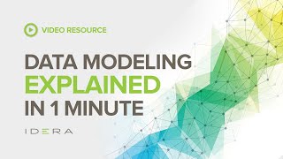 What is Data Modeling  IDERA Data University [upl. by Oryaj]