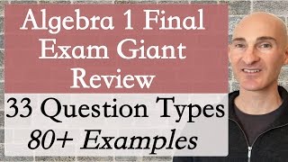 Algebra 1 Final Exam Giant Review [upl. by Encratis]