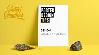 How To Design A Quality Poster  Poster Designing Tips [upl. by Eitisahc634]