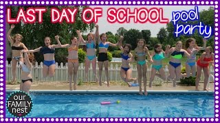 LAST DAY OF SCHOOL POOL PARTY CELEBRATION [upl. by Tenney]