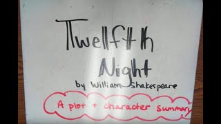 Twelfth Night Characters and Plot Summary [upl. by Faxan]