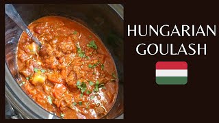 Slow Cooker Hungarian Goulash  Crock Pot Beef Goulash [upl. by Ynittirb667]