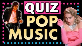 POP MUSIC TRIVIA QUIZ  20 questions  Multiple choice test [upl. by Lonnie716]