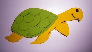 Manualidades tortuga con goma eva DIY foam tortoise turtle foami [upl. by Eentihw]