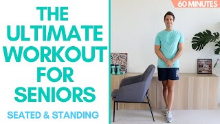 60Minute Senior Full Body Workout Seated amp Standing [upl. by Hiro352]