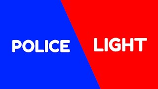 FLASHING POLICE LIGHT Blue amp Red Party Lights 10 HOURS SEIZURE WARNING [upl. by Brenn]