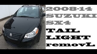 How to Change Taillight bulbs in Suzuki sx4 20082014 [upl. by Adlin]