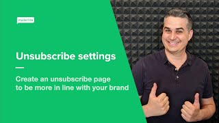 Unsubscribe settings  How to create a custom unsubscribe page in MailerLite Classic [upl. by Ennahoj]