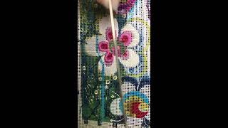 Curved Bullion Stitch on Needlepoint Canvas [upl. by Erasme]