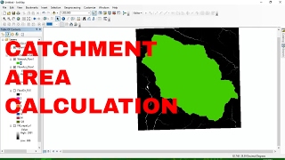 Catchment area Calculation using arcgis 104  watershed delineation [upl. by Engedi]