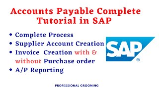 Sap accounts payable training  SAP Accounts Payable complete Tutorial [upl. by Asaret546]