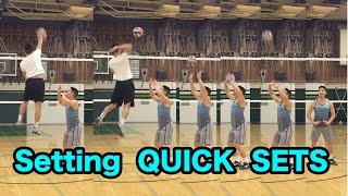 Setting QUICK SETS  How to SET a Volleyball Tutorial [upl. by Pinchas19]