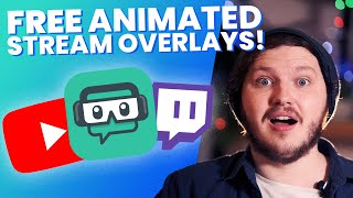 FREE Animated Stream Overlays For SLOBS and OBS  With Download [upl. by Igig106]