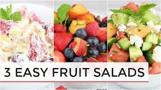 3 Easy Delicious Fruit Salad Recipes [upl. by Donoho]