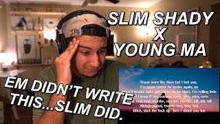 EMINEM X YOUNG MA  UNACCOMMODATING REACTION amp BREAKDOWN  YALL SWORE YALL WANTED SLIM BACK [upl. by Ahtenak]