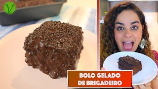 BOLO GELADO DE BRIGADEIRO VEGANO 687  Receitas da Mussinha [upl. by Berrie14]