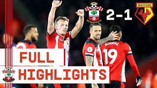 HIGHLIGHTS Southampton 21 Watford  Premier League [upl. by Krein]