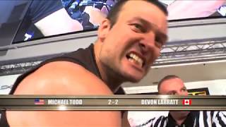 Arm Wars  Arm wrestling  Devon Larratt CAN v Monster Michael Todd USA [upl. by Sheedy478]