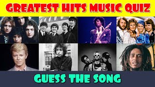 Guess the Greatest Hits Songs Music Quiz [upl. by Allix206]