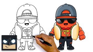 How To Draw The Brat 🌭 Fortnite [upl. by Rehpotirhc129]