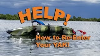 How to get back on your kayak Larger Person Version [upl. by Toomay]