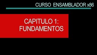 Curso ensamblador x86 Introduccion [upl. by Imogene]