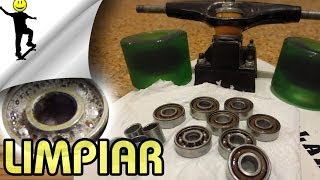 COMO LIMPIAR RULEMANES rodamientos  MEJOR FORMA  Spinner Skate Long  Lean Vlogs Sk8 [upl. by Jeminah]