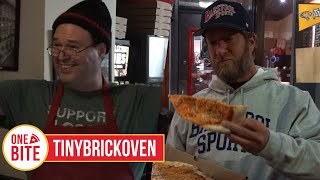 Barstool Pizza Review  TinyBrickOven Baltimore MD [upl. by Mehsah]