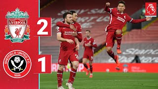 Highlights Liverpool 21 Sheff Utd  Firmino and Jota seal comeback at Anfield [upl. by Noira]